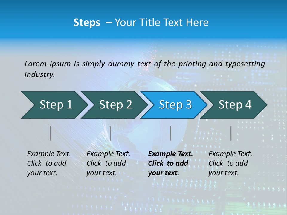 Networking Transfer Circuit PowerPoint Template