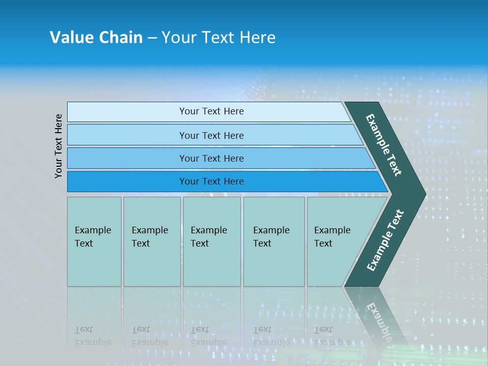 Networking Transfer Circuit PowerPoint Template