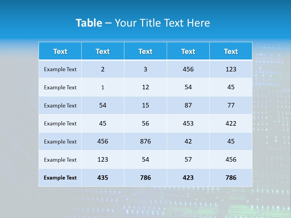 Networking Transfer Circuit PowerPoint Template