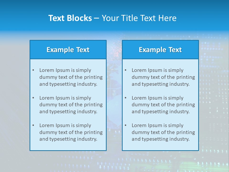 Networking Transfer Circuit PowerPoint Template