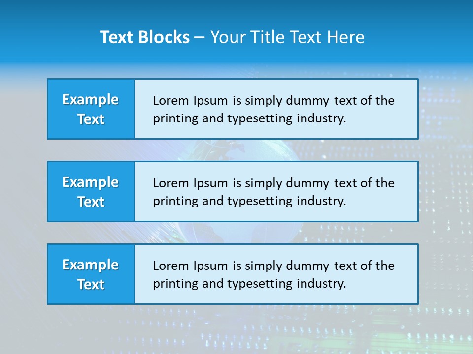 Networking Transfer Circuit PowerPoint Template