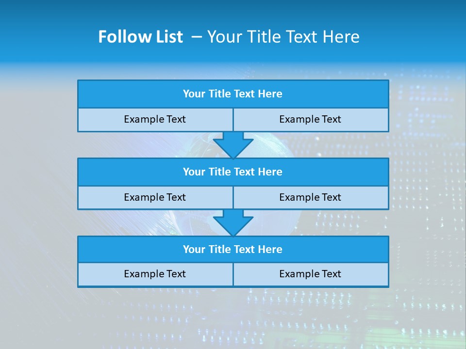 Networking Transfer Circuit PowerPoint Template