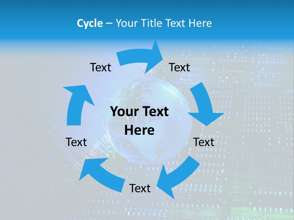 Networking Transfer Circuit PowerPoint Template
