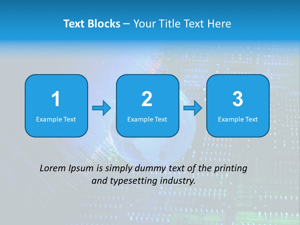 Networking Transfer Circuit PowerPoint Template