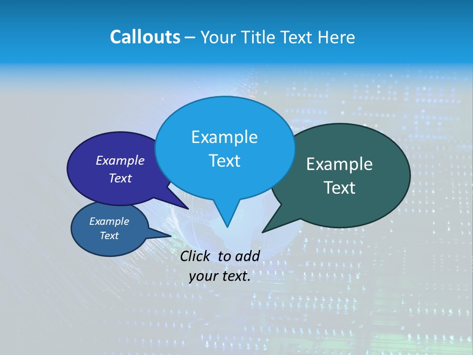 Networking Transfer Circuit PowerPoint Template
