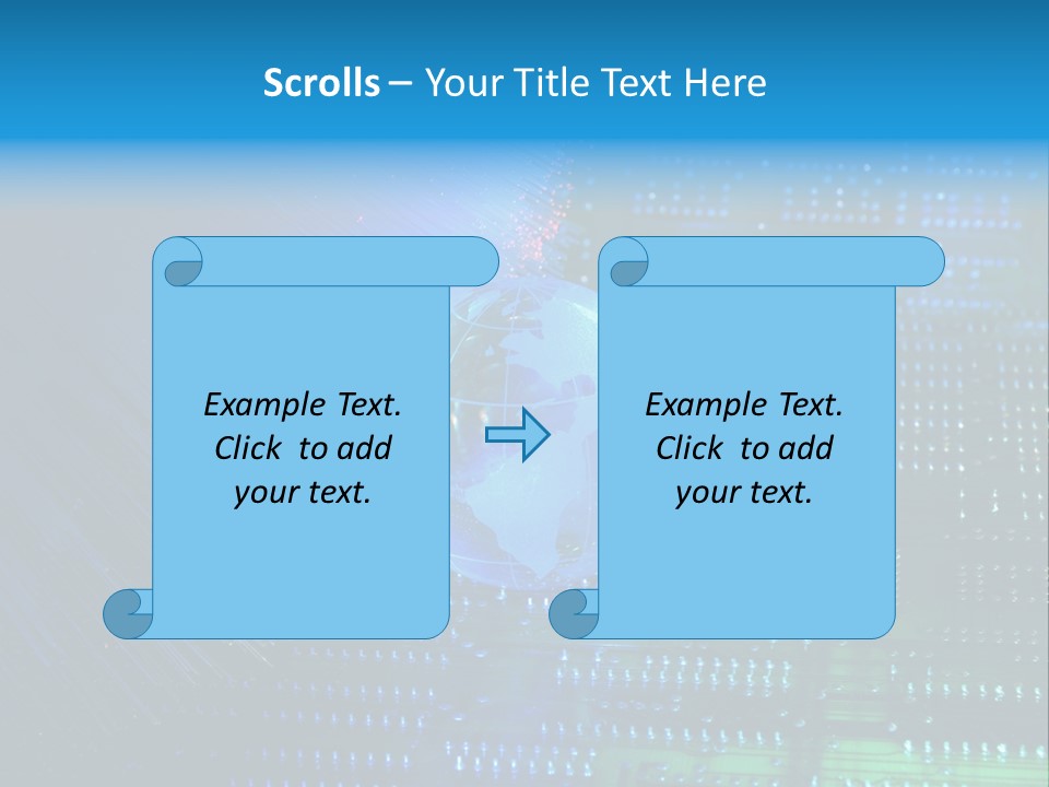 Networking Transfer Circuit PowerPoint Template