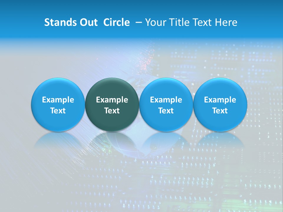 Networking Transfer Circuit PowerPoint Template