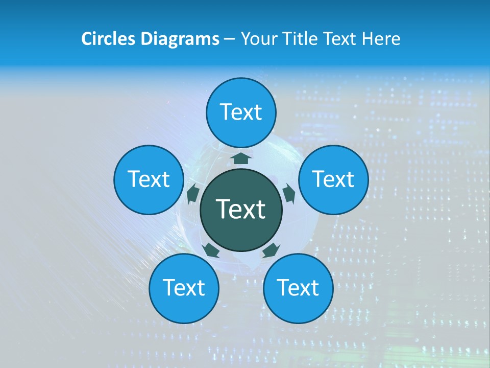 Networking Transfer Circuit PowerPoint Template