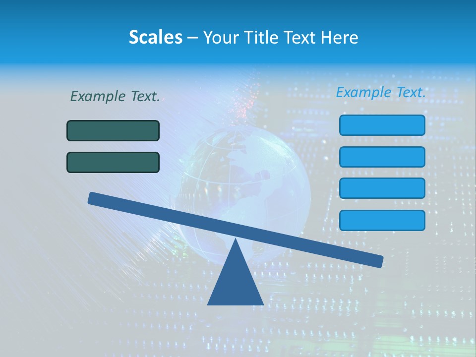 Networking Transfer Circuit PowerPoint Template