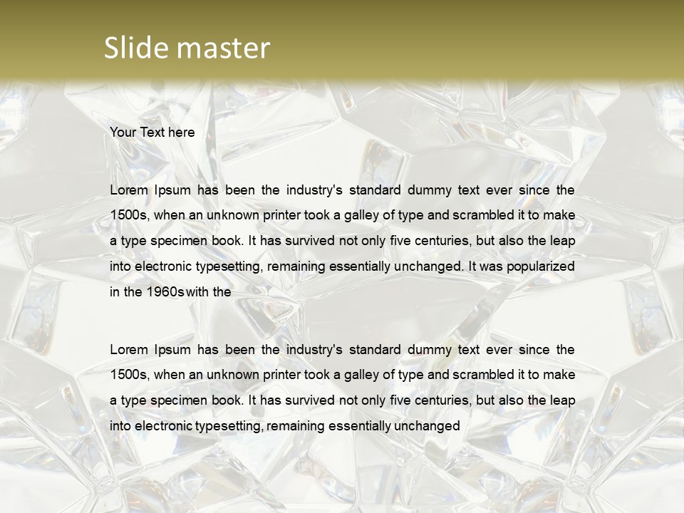 Frost Frozen Abstract PowerPoint Template