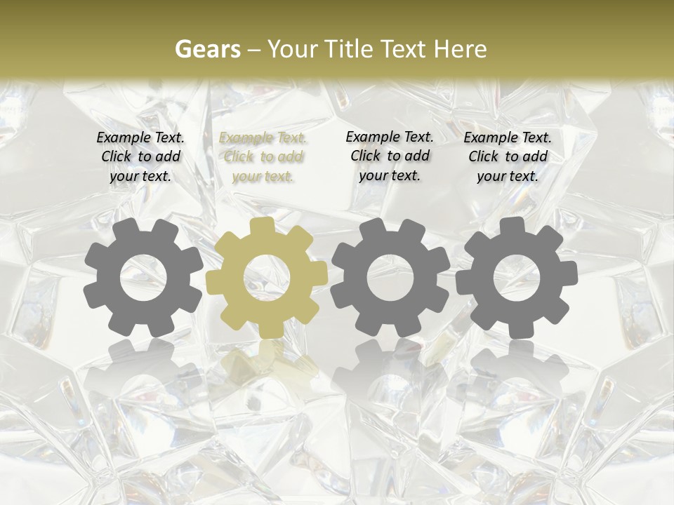 Frost Frozen Abstract PowerPoint Template