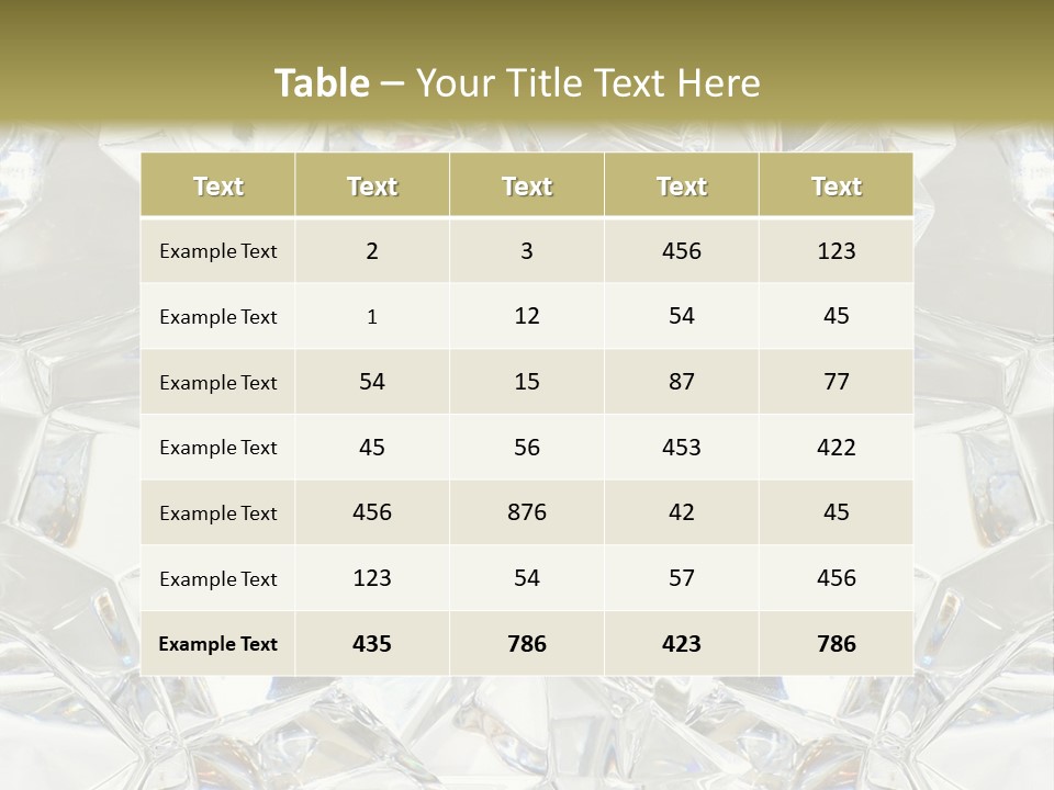 Frost Frozen Abstract PowerPoint Template