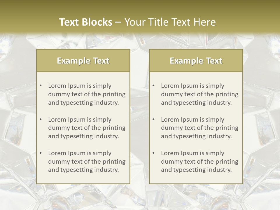 Frost Frozen Abstract PowerPoint Template