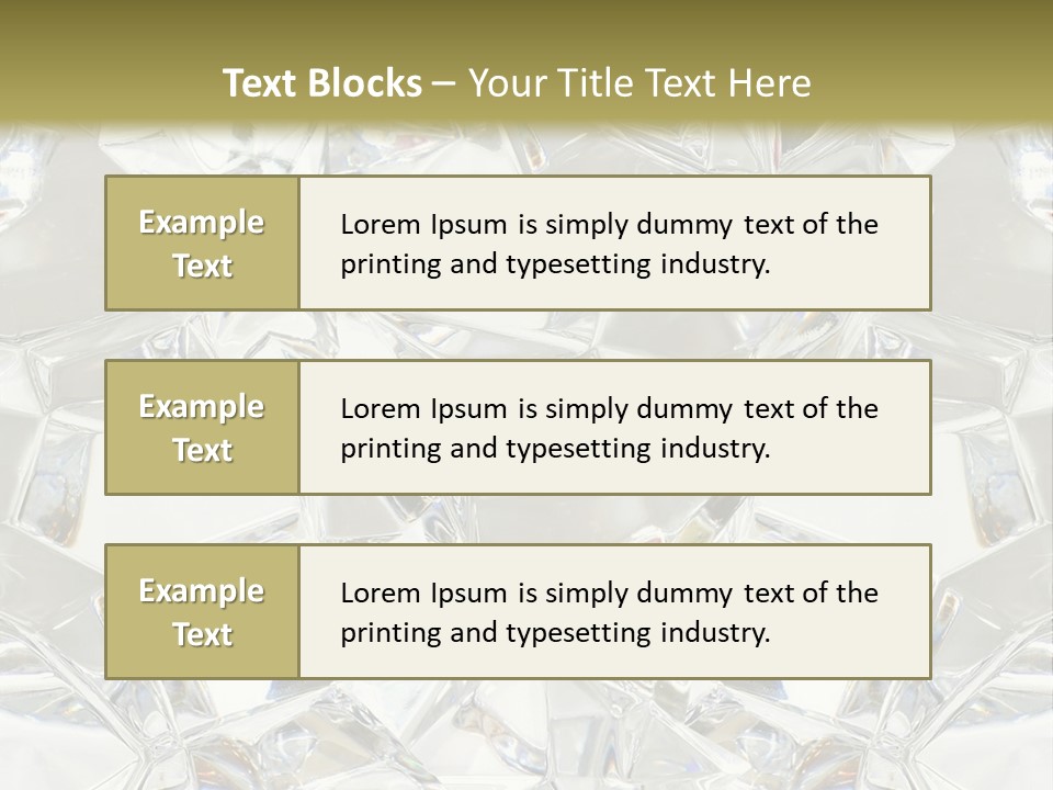 Frost Frozen Abstract PowerPoint Template