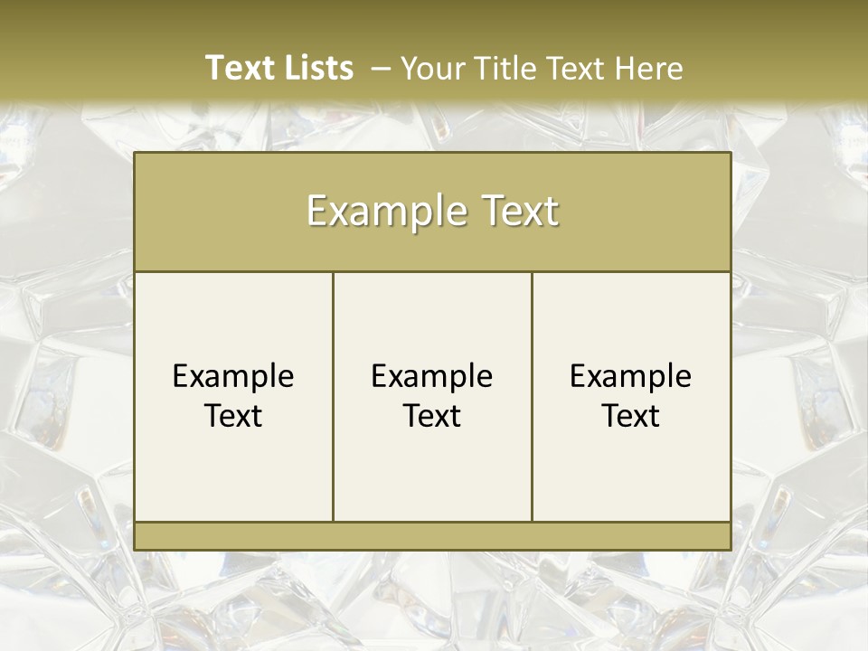 Frost Frozen Abstract PowerPoint Template