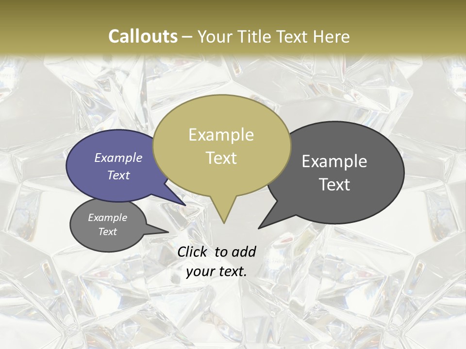 Frost Frozen Abstract PowerPoint Template