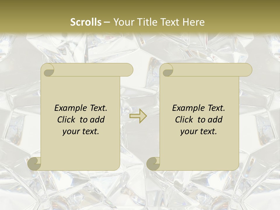 Frost Frozen Abstract PowerPoint Template