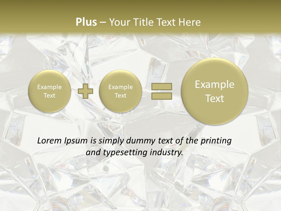 Frost Frozen Abstract PowerPoint Template