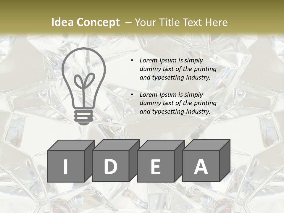 Frost Frozen Abstract PowerPoint Template