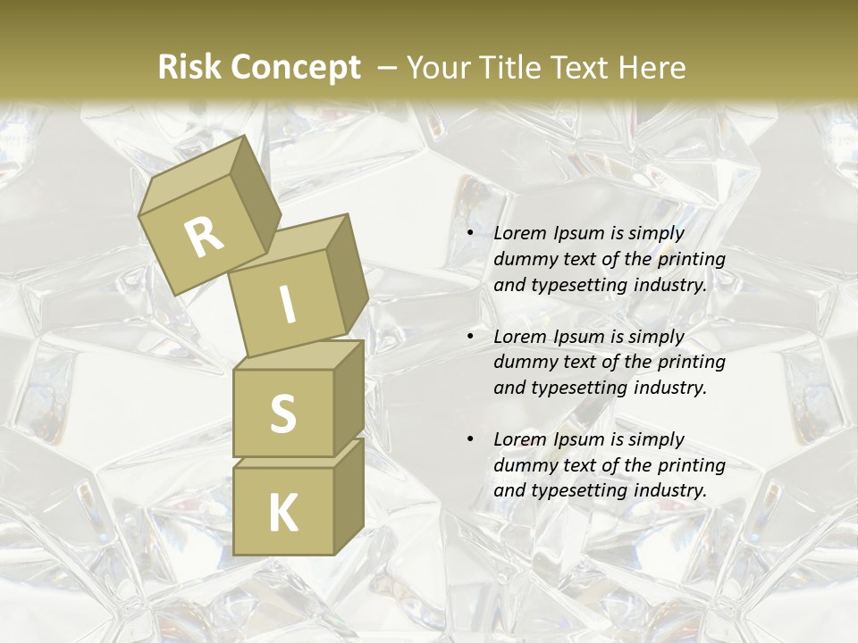 Frost Frozen Abstract PowerPoint Template