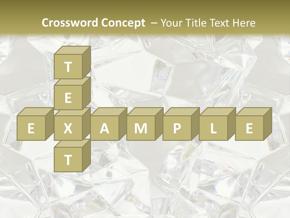 Frost Frozen Abstract PowerPoint Template