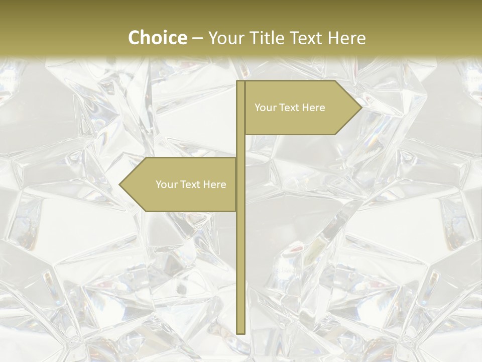 Frost Frozen Abstract PowerPoint Template