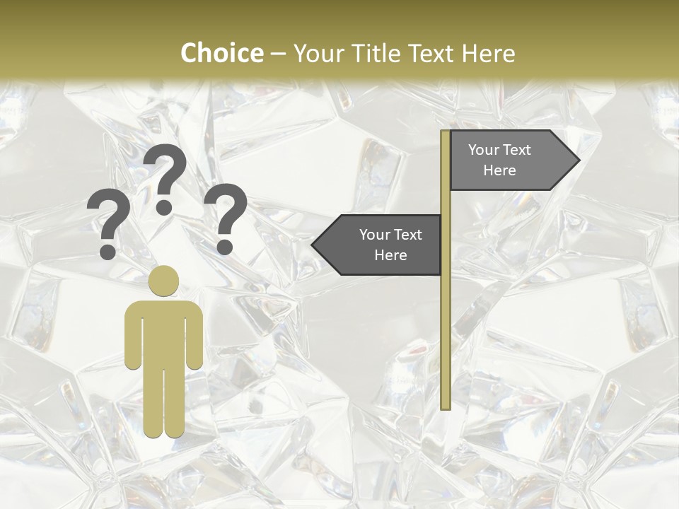 Frost Frozen Abstract PowerPoint Template