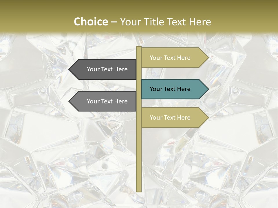 Frost Frozen Abstract PowerPoint Template