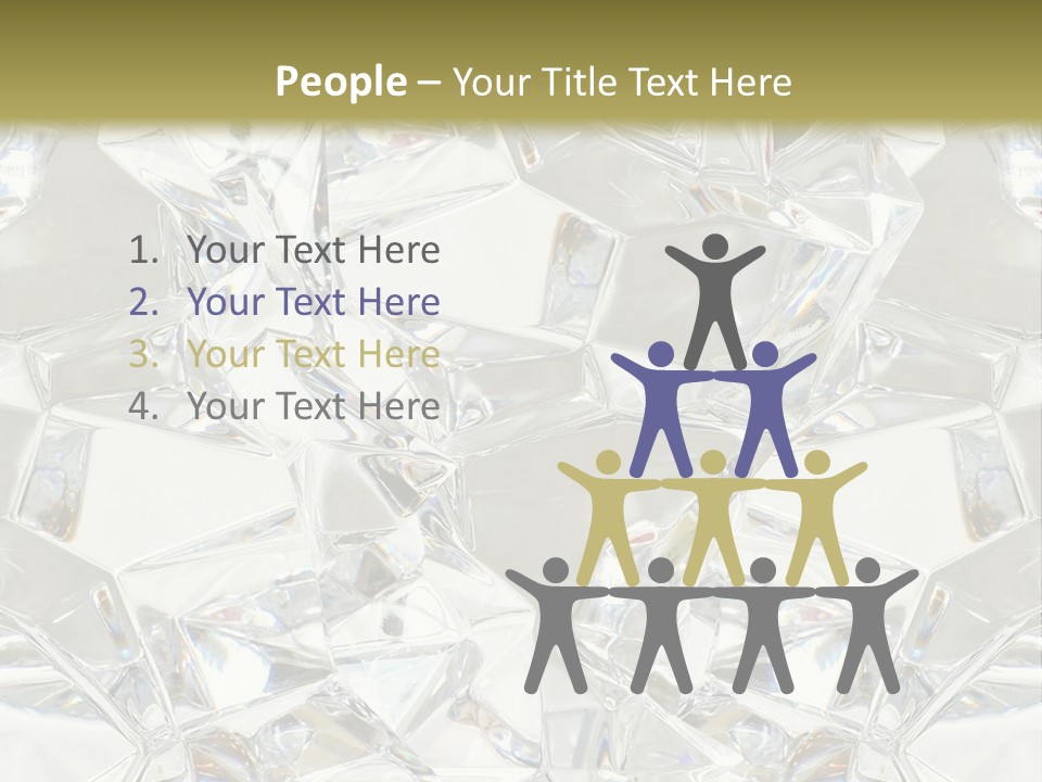 Frost Frozen Abstract PowerPoint Template