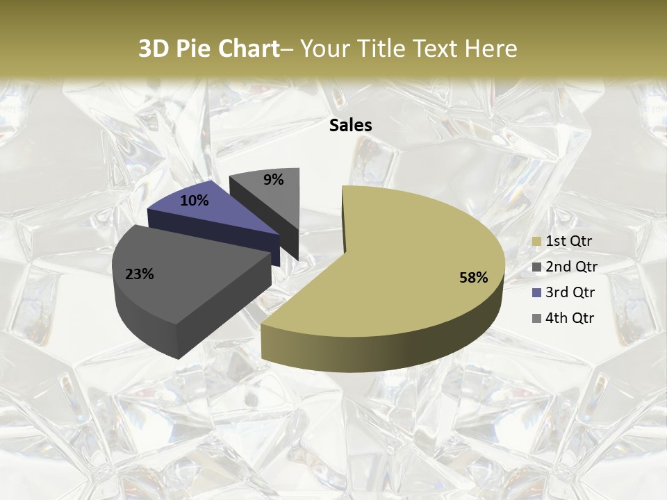 Frost Frozen Abstract PowerPoint Template