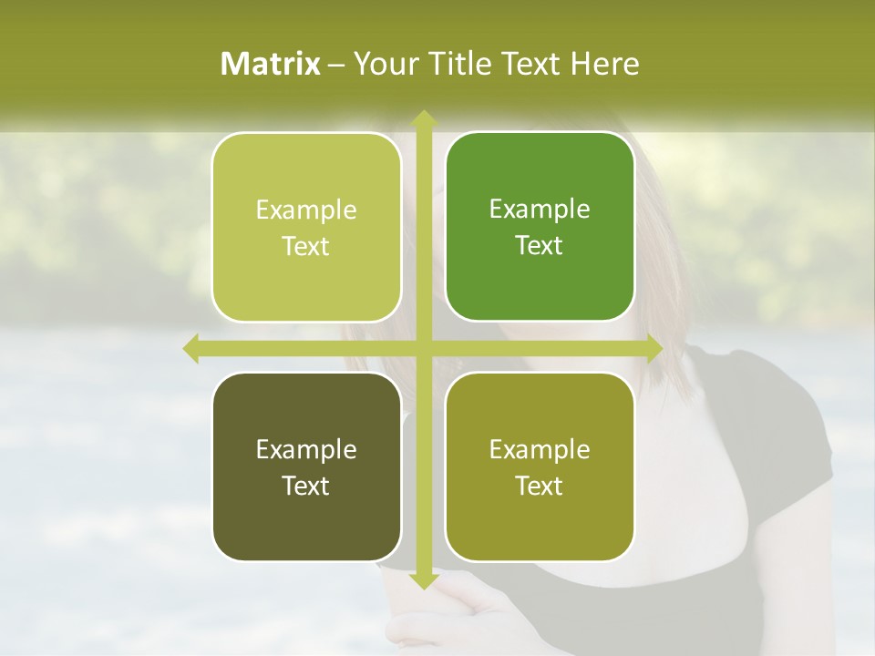 Female Smile Young PowerPoint Template