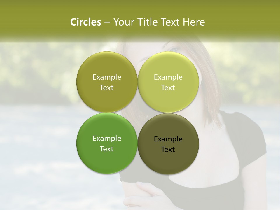 Female Smile Young PowerPoint Template