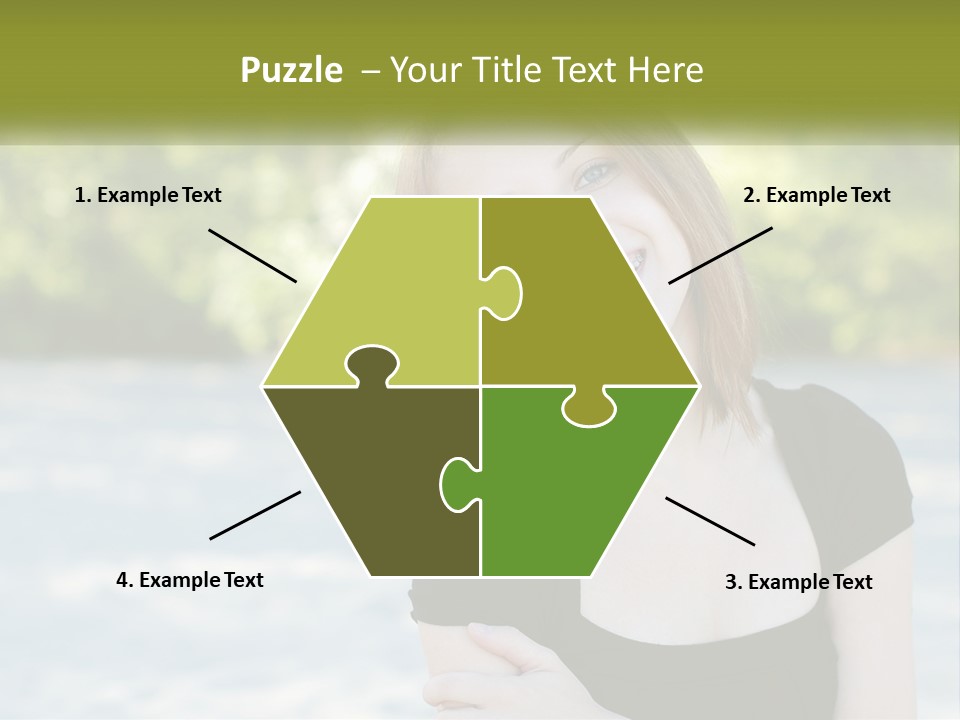 Female Smile Young PowerPoint Template