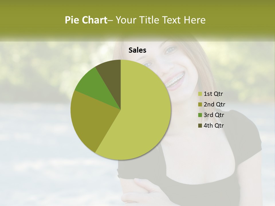 Female Smile Young PowerPoint Template
