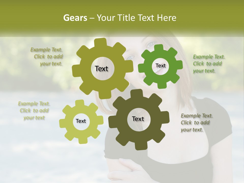 Female Smile Young PowerPoint Template