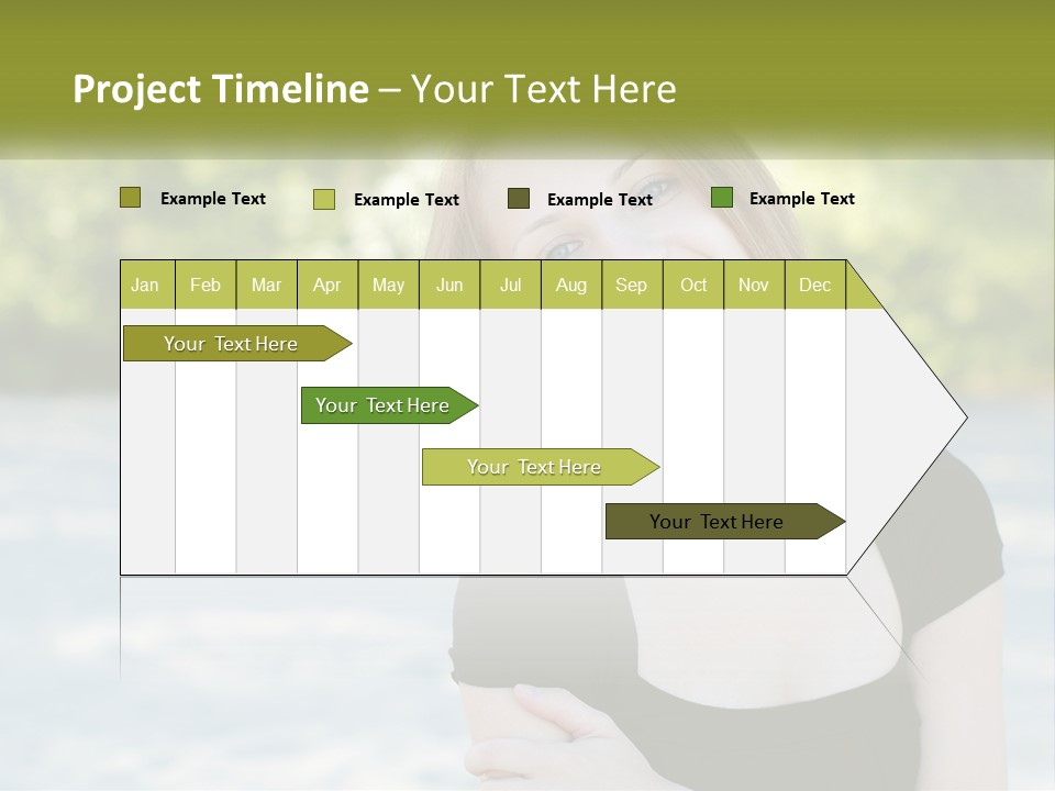 Female Smile Young PowerPoint Template