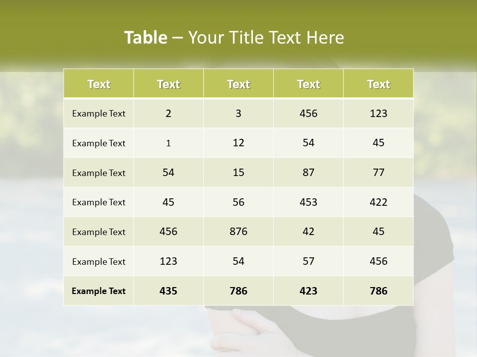 Female Smile Young PowerPoint Template