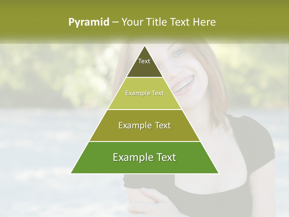 Female Smile Young PowerPoint Template