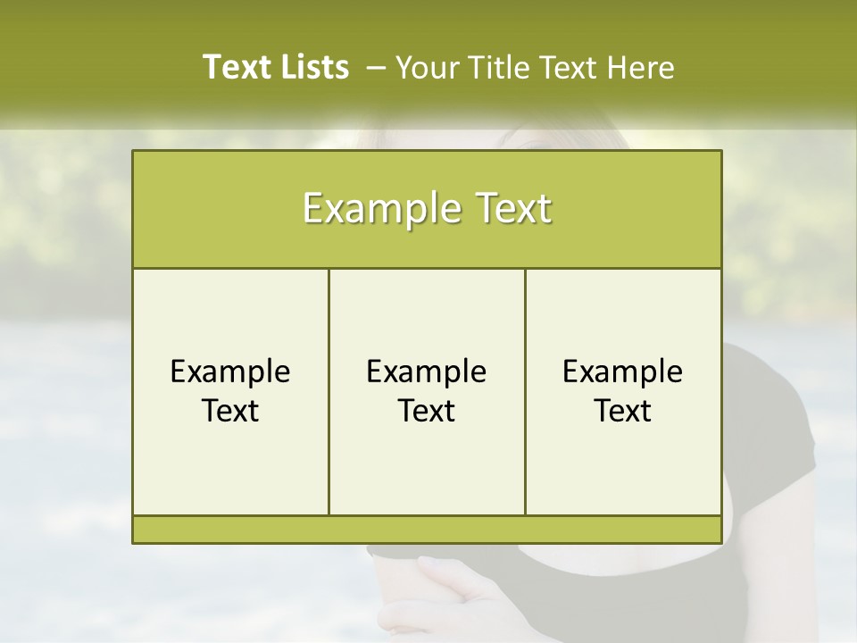 Female Smile Young PowerPoint Template