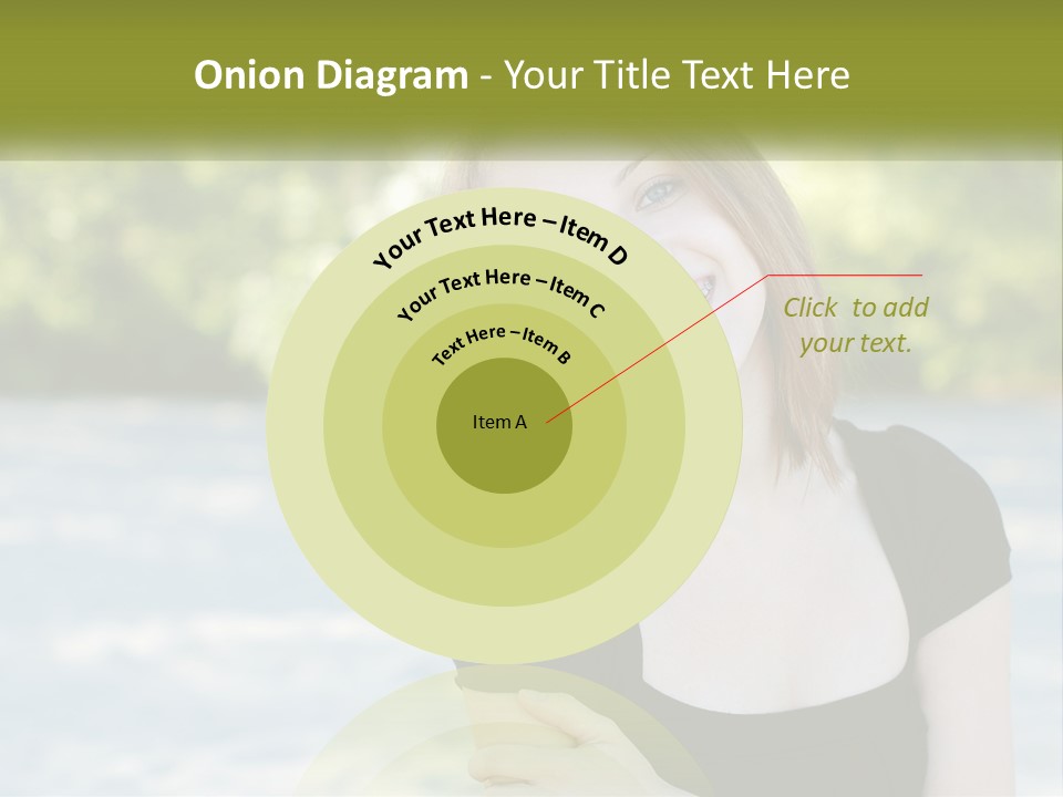 Female Smile Young PowerPoint Template