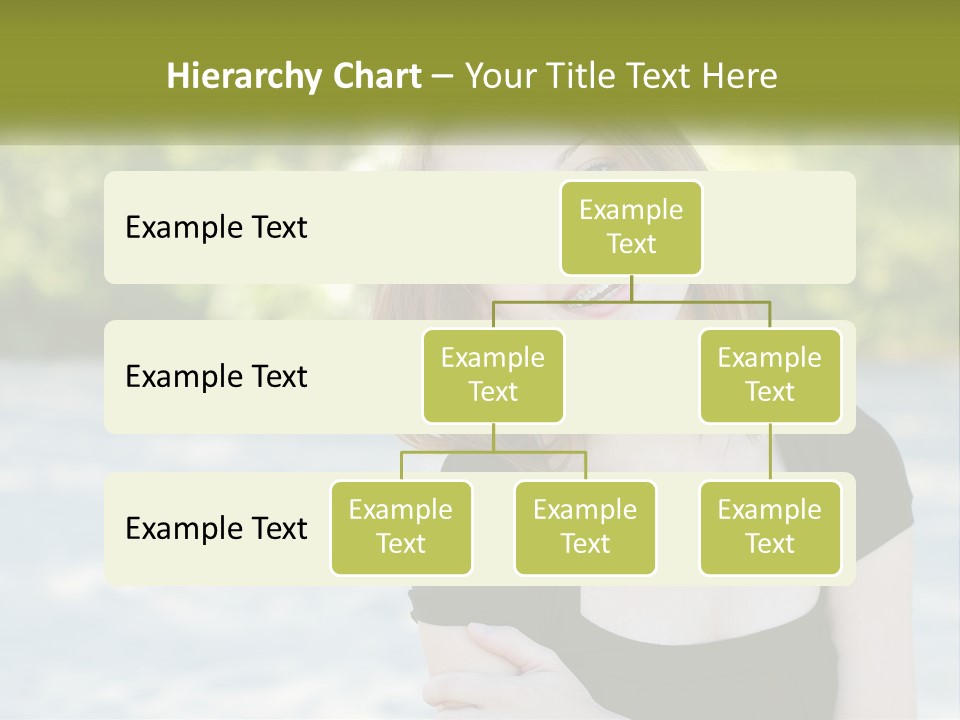 Female Smile Young PowerPoint Template