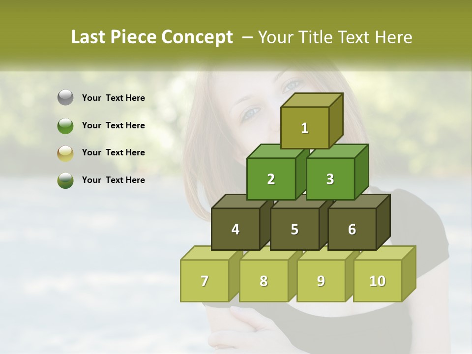 Female Smile Young PowerPoint Template