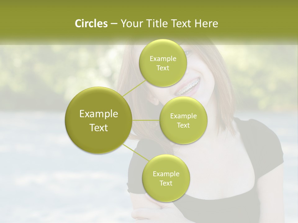 Female Smile Young PowerPoint Template