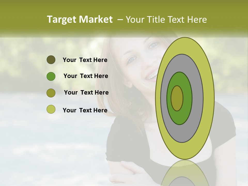 Female Smile Young PowerPoint Template