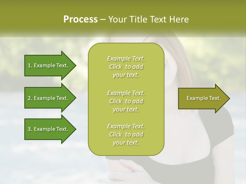 Female Smile Young PowerPoint Template