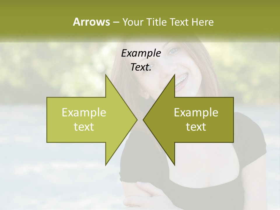 Female Smile Young PowerPoint Template