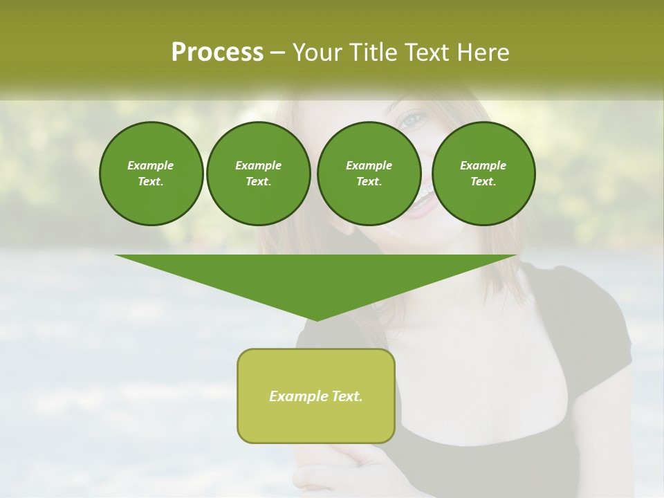 Female Smile Young PowerPoint Template