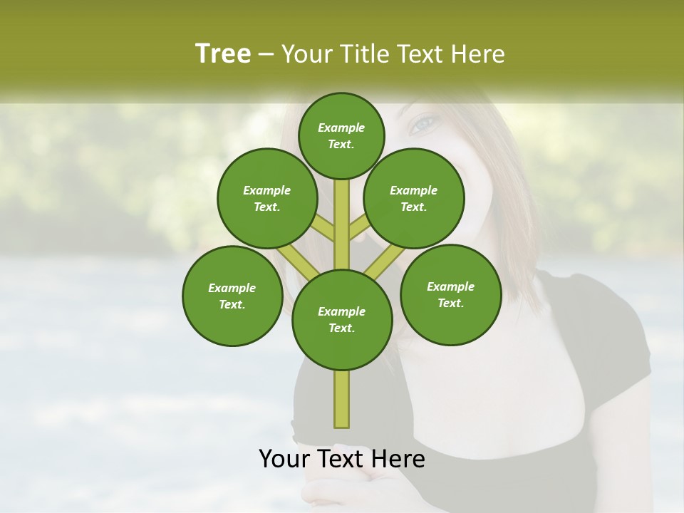 Female Smile Young PowerPoint Template