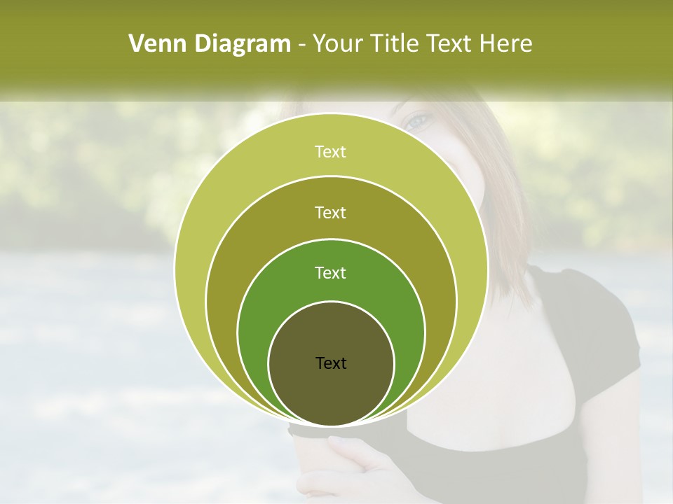 Female Smile Young PowerPoint Template