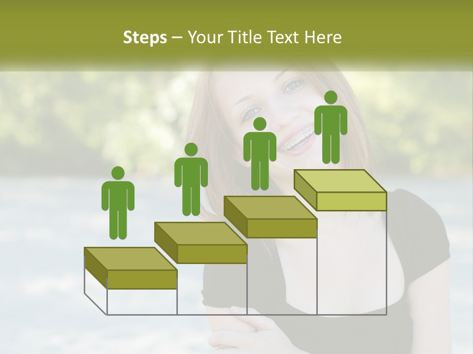 Female Smile Young PowerPoint Template